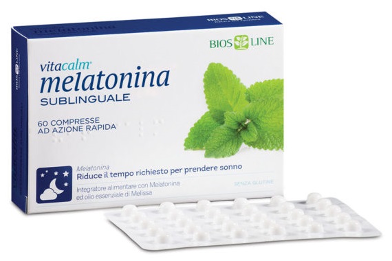 BIOS LINE VITACALM MELATONINA SUBLINGUALE 60 COMPRESSE 1 MG - Farmacia Artemisia di Montecuollo Dott. Angelo snc