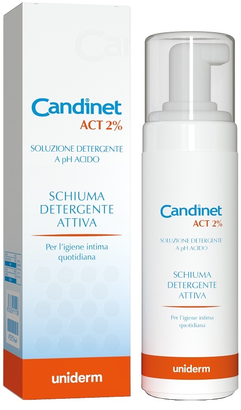 CANDINET ACT 2% SCHIUMA DETERGENTE ATTIVA 150 ML - Farmacia Artemisia di Montecuollo Dott. Angelo snc