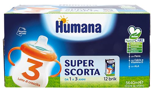 HUMANA 3 JUNIOR DRINK 470 ML 12 PEZZI - Farmacia Artemisia di Montecuollo Dott. Angelo snc