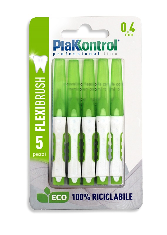 PLAKKONTROL SCOVOLINO INTERDENTALE FLEXI BRUSH04 BLISTER 5 PEZZI - Farmacia Artemisia di Montecuollo Dott. Angelo snc
