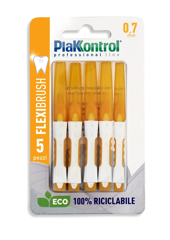 PLAKKONTROL SCOVOLINO INTERDENTALE FLEXI BRUSH07 BLISTER 5 PEZZI - Farmacia Artemisia di Montecuollo Dott. Angelo snc