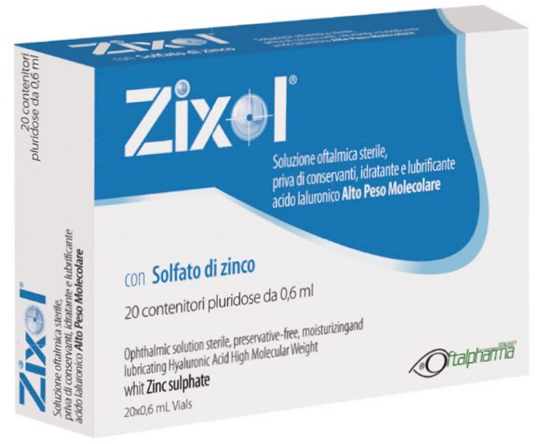 GOCCE OCULARI ZIXOL 20 FLACONCINI 0,6 ML - Farmacia Artemisia di Montecuollo Dott. Angelo snc