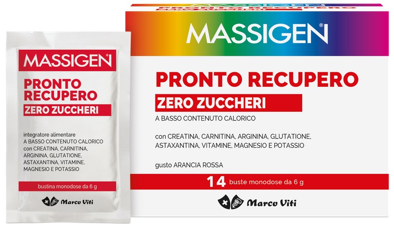 MASSIGEN PRONTO RECUPERO ZERO ZUCCHERI 14 BUSTINE - Farmacia Artemisia di Montecuollo Dott. Angelo snc
