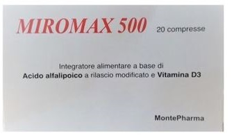 MIROMAX 500 20 COMPRESSE - Farmacia Artemisia di Montecuollo Dott. Angelo snc