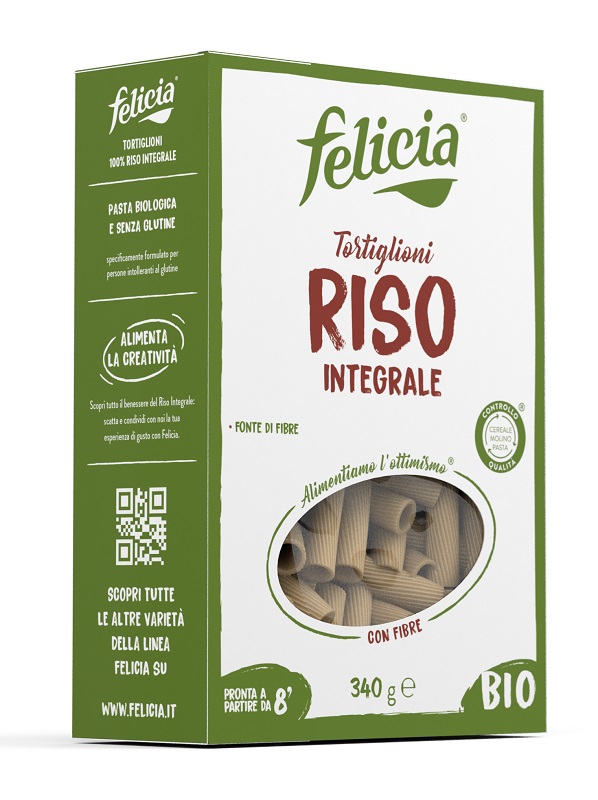 FELICIA BIO RISO INTEGRALE TORTIGLIONI 340 G - Farmacia Artemisia di Montecuollo Dott. Angelo snc