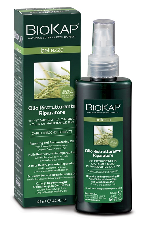 BIOKAP BELLEZZA OLIO RISTRUTTURANTE RIPARATORE 125 ML BIOSLINE - Farmacia Artemisia di Montecuollo Dott. Angelo snc