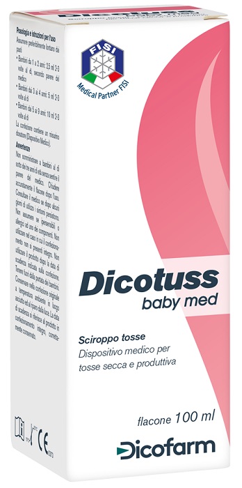 SCIROPPO TOSSE DICOTUSS BABY MED 100 ML GUSTO FRAGOLA DI BOSCO - Farmacia Artemisia di Montecuollo Dott. Angelo snc