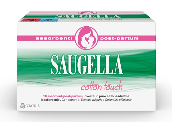 SAUGELLA COTTON TOUCH ASSORBENTI POSTPARTUM 10 PEZZI - Farmacia Artemisia di Montecuollo Dott. Angelo snc