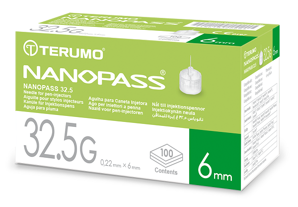 AGO PER PENNA DA INSULINA NANOPASS 32,5 GAUGE LUNGHEZZA 6 MM 100 PEZZI - Farmacia Artemisia di Montecuollo Dott. Angelo snc
