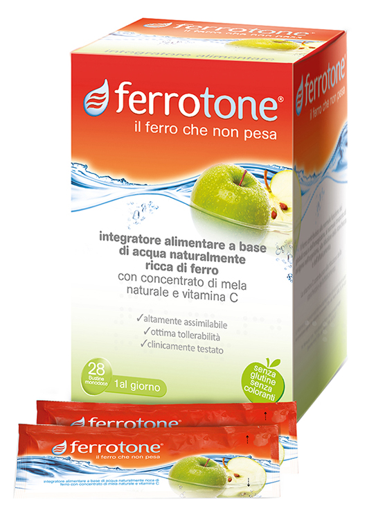 FERROTONE APPLE 28 SACCHETTI 25 ML - Farmacia Artemisia di Montecuollo Dott. Angelo snc