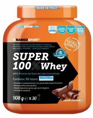 SUPER100% WHEY SMOOTH CHOCOLATE 908 G - Farmacia Artemisia di Montecuollo Dott. Angelo snc