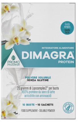 DIMAGRA PROTEIN POLVERE SOLUBILE GUSTO VANIGLIA 10 BUSTINE - Farmacia Artemisia di Montecuollo Dott. Angelo snc