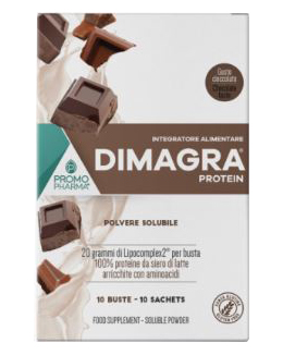 DIMAGRA PROTEIN CIOCCOLATO 10 BUSTE - Farmacia Artemisia di Montecuollo Dott. Angelo snc