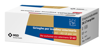 SIRINGA INSULINA USO VETERINARIO MSD-AH 30 SIRINGHE 40 UI/ML - Farmacia Artemisia di Montecuollo Dott. Angelo snc