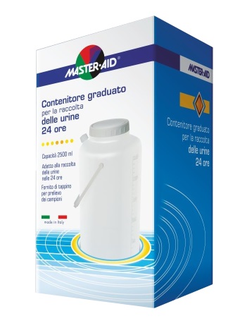 CONTENITORE RACCOLTA URINA MASTER-AID 24 H 2500 ML - Farmacia Artemisia di Montecuollo Dott. Angelo snc
