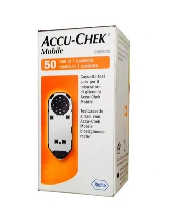 STRISCE MISURAZIONE GLICEMIA ACCU-CHEK MOBILE 50 TEST MIC 2 - Farmacia Artemisia di Montecuollo Dott. Angelo snc