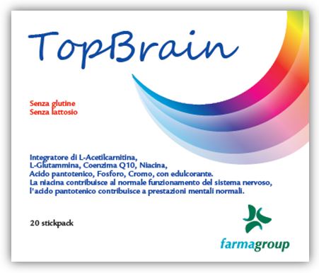 TOPBRAIN 20 STICK 4,5 G - Farmacia Artemisia di Montecuollo Dott. Angelo snc