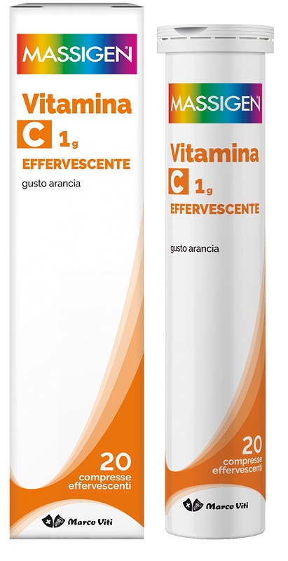 MASSIGEN VITAMINA C 1G EFFERVESCENTE 20 COMPRESSE - Farmacia Artemisia di Montecuollo Dott. Angelo snc