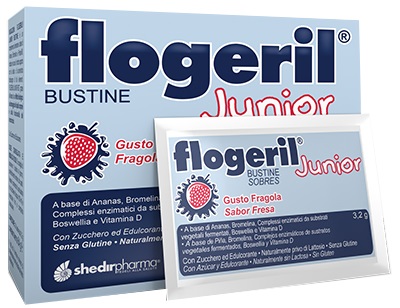 FLOGERIL JUNIOR FRAGOLA 20 BUSTINE - Farmacia Artemisia di Montecuollo Dott. Angelo snc