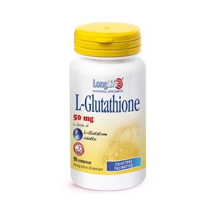 LONGLIFE L-GLUTATHIONE 50 MG 90 COMPRESSE - Farmacia Artemisia di Montecuollo Dott. Angelo snc