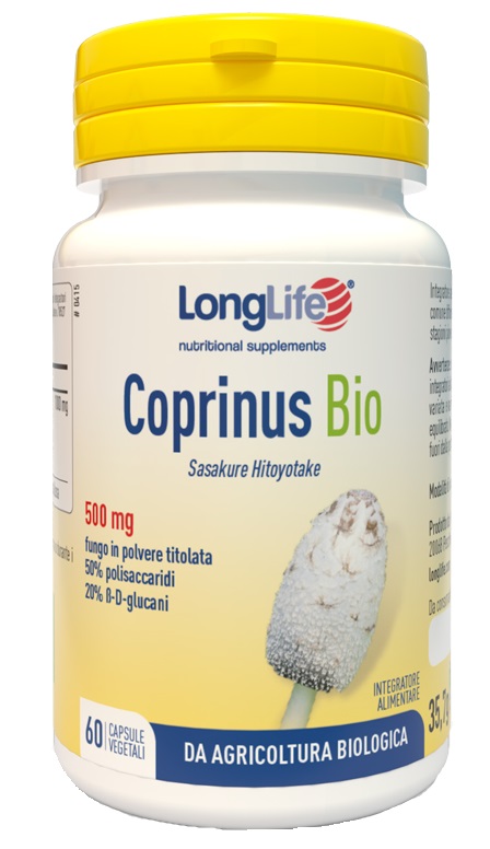 LONGLIFE COPRINUS BIO 60 CAPSULE VEGETALI - Farmacia Artemisia di Montecuollo Dott. Angelo snc