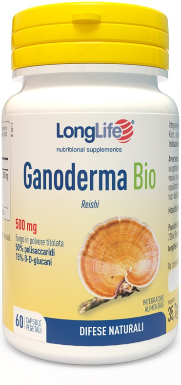 LONGLIFE GANODERMA BIO 60 CAPSULE - Farmacia Artemisia di Montecuollo Dott. Angelo snc
