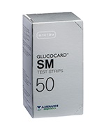 TEST STRIPS PER MISURAZIONE GLICEMIA GLUCOCARD SM 50 PEZZI - Farmacia Artemisia di Montecuollo Dott. Angelo snc