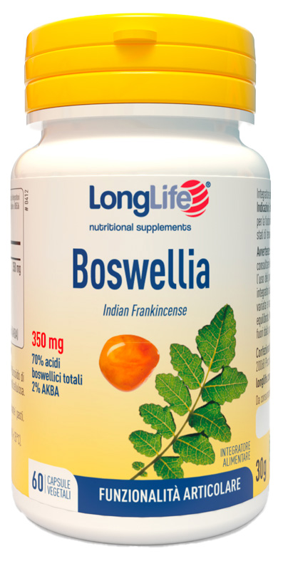 LONGLIFE BOSWELLIA 60 CAPSULE VEGETALI - Farmacia Artemisia di Montecuollo Dott. Angelo snc