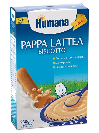HUMANA PAPPA LATTEA BISCOTTO 230 G - Farmacia Artemisia di Montecuollo Dott. Angelo snc