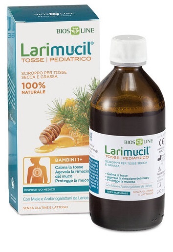 LARIMUCIL TOSSE PEDIATRICO 1+ SCIROPPO 175 ML CE 0426 230 G - Farmacia Artemisia di Montecuollo Dott. Angelo snc