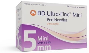 AGO PER PENNA DA INSULINA THINWALL BD GAUGE 31 5 MM 100 PEZZI - Farmacia Artemisia di Montecuollo Dott. Angelo snc