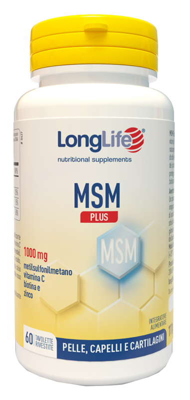 LONGLIFE MSM PLUS 60 TAVOLETTE RIVESTITE DA 1,85 G - Farmacia Artemisia di Montecuollo Dott. Angelo snc