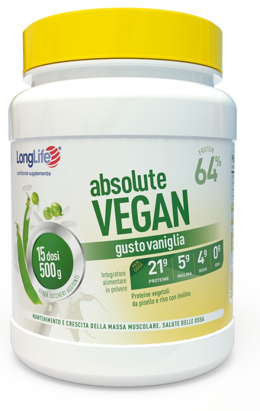 LONGLIFE ABSOLUTE VEGAN 500 G - Farmacia Artemisia di Montecuollo Dott. Angelo snc