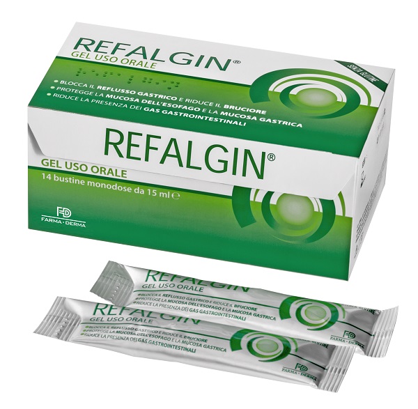 REFALGIN GEL OROSOLUBILE ANTIREFLUSSO 14 BUSTINE 15 ML - Farmacia Artemisia di Montecuollo Dott. Angelo snc