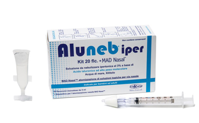 ALUNEB KIT SOLUZIONE IPERTONICA 3% 20 FLACONCINI + MAD NASAL ATOMIZZATORE - Farmacia Artemisia di Montecuollo Dott. Angelo snc