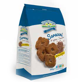 HAPPY FARM BISCOTTI SARACENI 300 G - Farmacia Artemisia di Montecuollo Dott. Angelo snc