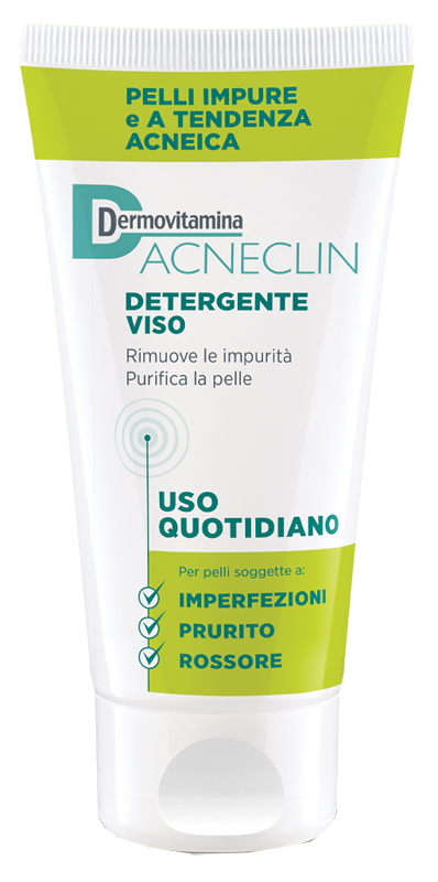 DERMOVITAMINA ACNECLIN DETERGENTE VISO USO QUOTIDIANO 200 ML - Farmacia Artemisia di Montecuollo Dott. Angelo snc