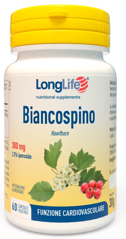 LONGLIFE BIANCOSPINO 60 CAPSULE VEGETALI - Farmacia Artemisia di Montecuollo Dott. Angelo snc