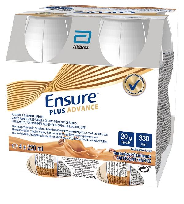 ENSURE PLUS ADVANCE CAFFE' 4 BOTTIGLIE DA 220 ML - Farmacia Artemisia di Montecuollo Dott. Angelo snc