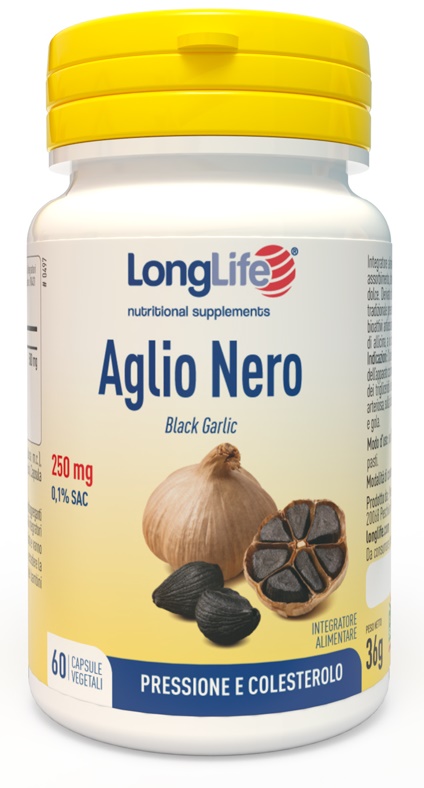 LONGLIFE AGLIO NERO 60 CAPSULE VEGETALI - Farmacia Artemisia di Montecuollo Dott. Angelo snc