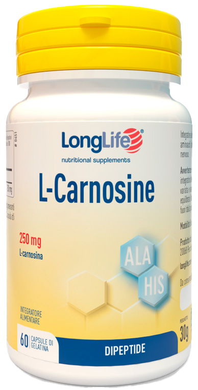 LONGLIFE L-CARNOSINE 60 CAPSULE - Farmacia Artemisia di Montecuollo Dott. Angelo snc
