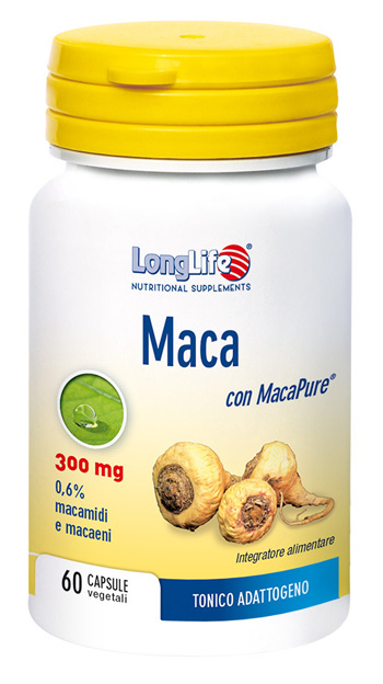 LONGLIFE MACA 60 CAPSULE VEGETALI DA 550 MG - Farmacia Artemisia di Montecuollo Dott. Angelo snc