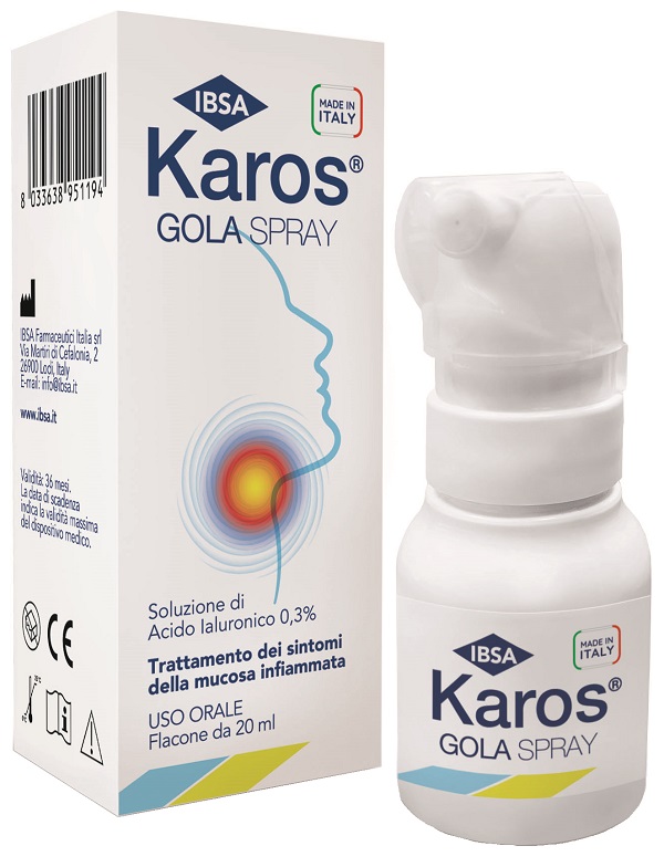KAROS SPRAY ORALE 0,3% 20 ML - Farmacia Artemisia di Montecuollo Dott. Angelo snc