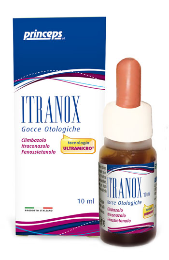 ITRANOX GOCCE OTOLOGICHE 10 ML - Farmacia Artemisia di Montecuollo Dott. Angelo snc
