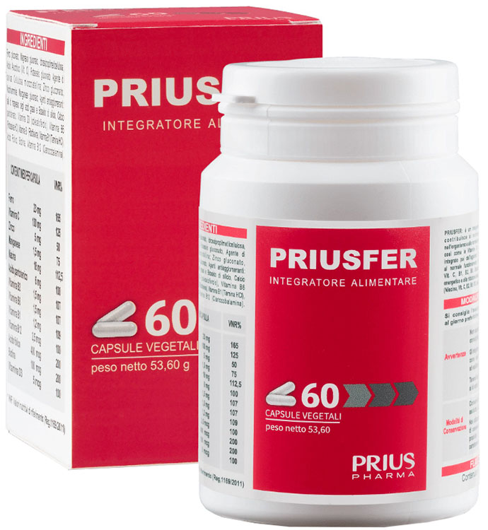 PRIUSFER 60 CAPSULE - Farmacia Artemisia di Montecuollo Dott. Angelo snc