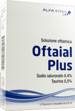 SOLUZIONE OFTALMICA OFTAIAL PLUS ACIDO IALURONICO 0,4% E TAURINA 15 FLACONCINI RICHIUDIBILI DA 0,6 ML - Farmacia Artemisia di Montecuollo Dott. Angelo snc