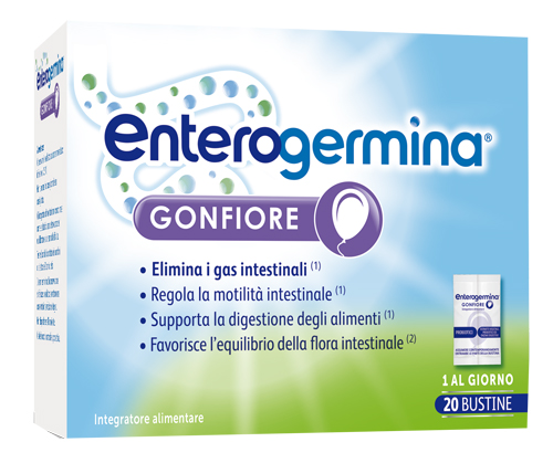 ENTEROGERMINA GONFIORE 20 BUSTINE BIPARTITE - Farmacia Artemisia di Montecuollo Dott. Angelo snc