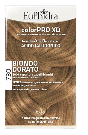 EUPHIDRA COLORPRO XD 730 BIONDO DORATO GEL COLORANTE CAPELLI IN FLACONE + ATTIVANTE + BALSAMO + GUANTI - Farmacia Artemisia di Montecuollo Dott. Angelo snc