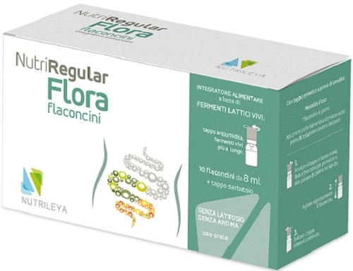 NUTRIREGULAR FLORA 10 FLACONCINI 8 ML - Farmacia Artemisia di Montecuollo Dott. Angelo snc