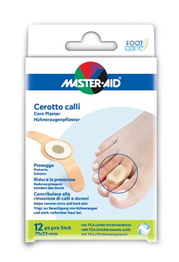 CEROTTO CALLIFUGO MASTER-AID FOOTCARE 71X22 MM 12 PEZZI B2 - Farmacia Artemisia di Montecuollo Dott. Angelo snc